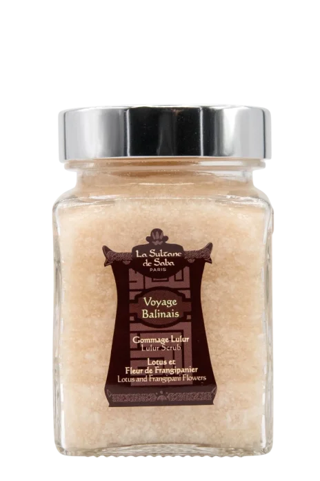 La Sultane de Saba Body Scrub - Lotus and Frangipani Flower -Journey to Bali - 300g tana skrab