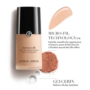 Armani Beauty Luminous Silk Perfect Glow Flawless Oil-Free Foundation yuz uchun tonal krem - 5.9