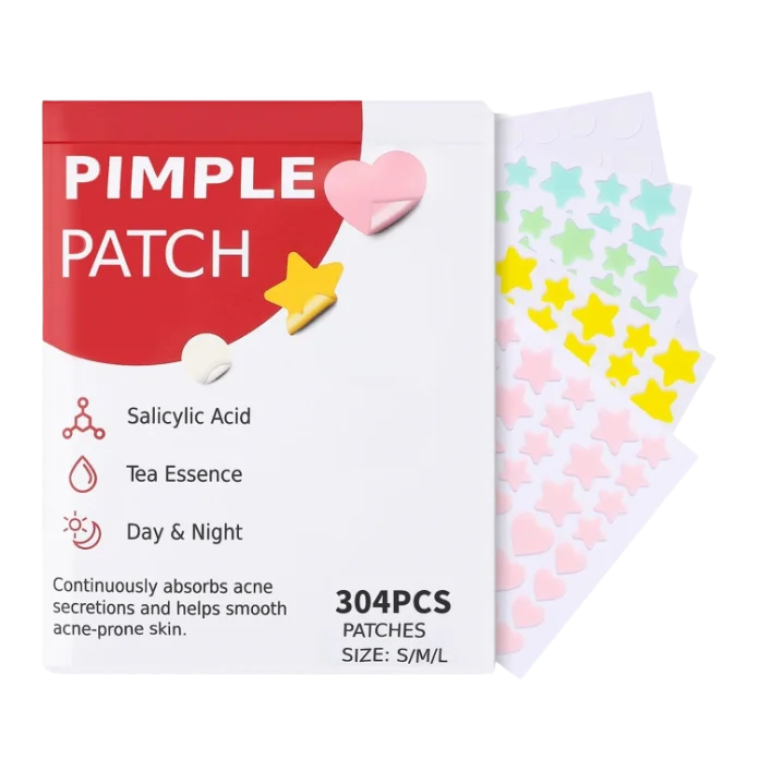 Pimple Patches for Face husnbuzarlarga qarshi plastirlar - 304 dona