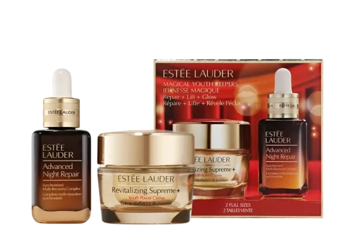 Подарочный набор Estée Lauder Serum + Moisturizer Skincare Set Repair + Lift + Glow