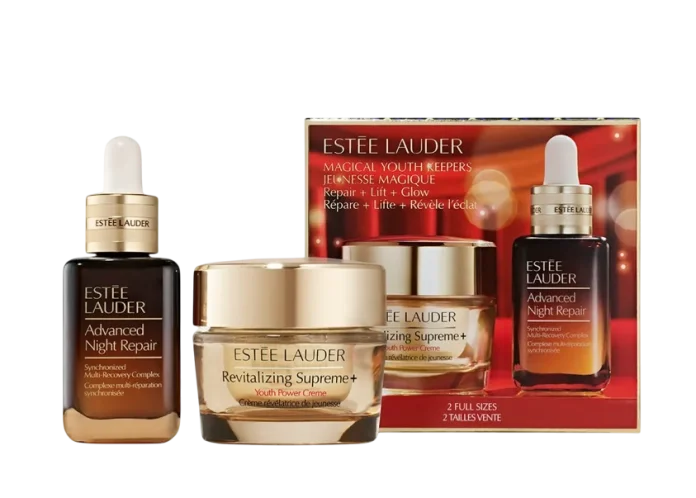 Estée Lauder Serum + Moisturizer Skincare Set Repair + Lift + Glow sovg'a to'plami