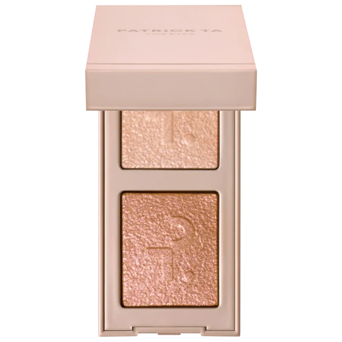 PATRICK TA Major Dimension Eye Illusion Eyeshadow Duo - Talk To My Team ko'z uchun yaltiroq tenlar dueti