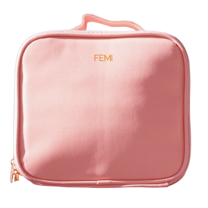 Косметичка с зеркалом и LED подсветкой FEMI Glow Bag - Baby Pink