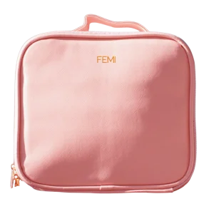 FEMI Glow Bag - Baby Pink oyna va LED yoritgichli kosmetichka