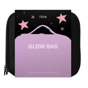 FEMI Glow Bag - Midnight Glam ko'zgu va LED yoritgichli kosmetichka
