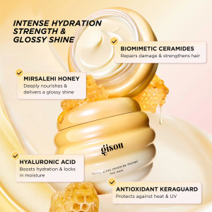 Увлажняющая маска для волос с медом и керамидами Mini Gisou Honey Gloss Ceramide Therapy - 75ml