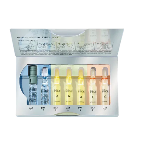 Набор ампул BABOR DOC Power Ampoule Set (2x Hyaluronic Acid+3× Retinol Ampoule+2x Vitamin C) — 14 ml