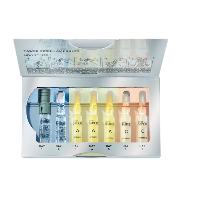 Набор ампул BABOR DOC Power Ampoule Set (2x Hyaluronic Acid+3× Retinol Ampoule+1x Vitamin C) — 14 ml