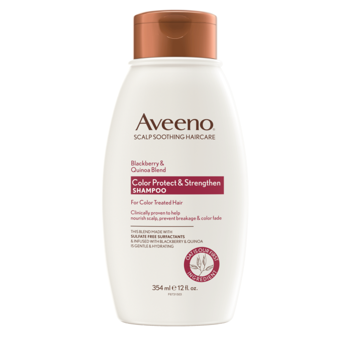 Шампунь безсульфатный для окрашенных волос Aveeno Blackberry & Quinoa Shampoo 354 мл