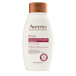 Aveeno Blackberry & Quinoa Shampoo 354 мл bo'yalgan sochlar uchun sulfatsiz shampun