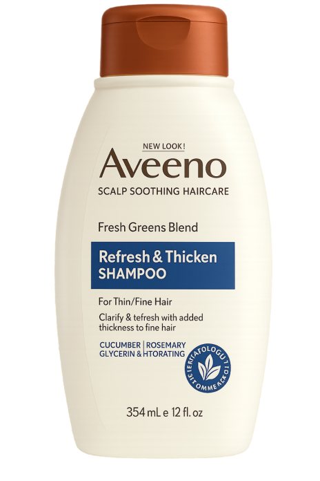 Шампунь безсульфатный для Объема и Свежести Aveeno Fresh Greens Blend Shampoo 354 мл