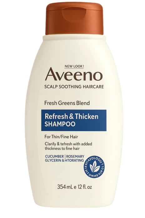 Aveeno Fresh Greens Blend Shampoo hajmli va tetiklantiruvchi sulfatsiz shampun 354 ml