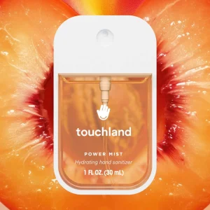 Touchland Power Mist Hydrating Hand Sanitizer - Velvet Peach qo'l uchun dezinfektsiyalovchi va namlovchi sprey