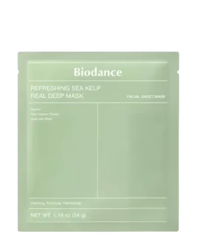 Маска гидрогелевая успокаивающая Biodance Refreshing Sea Kelp Real Deep Mask