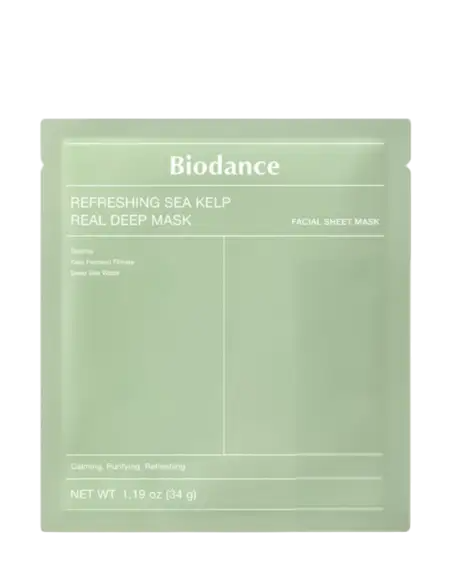 Маска гидрогелевая успокаивающая Biodance Refreshing Sea Kelp Real Deep Mask