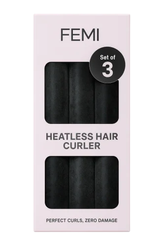 Набор бархатных бигуди FEMI Heatless Hair Curler - Midnight Glam