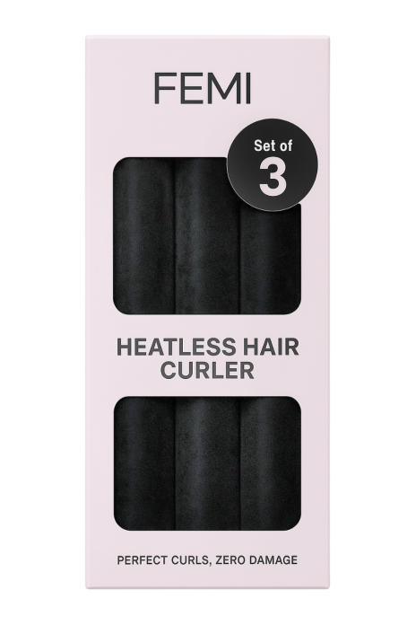 Набор бархатных бигуди FEMI Heatless Hair Curler - Midnight Glam