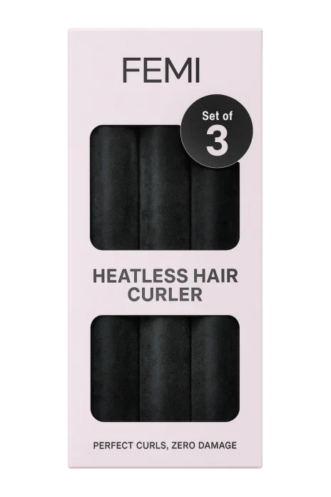 Набор бархатных бигуди FEMI Heatless Hair Curler - Midnight Glam