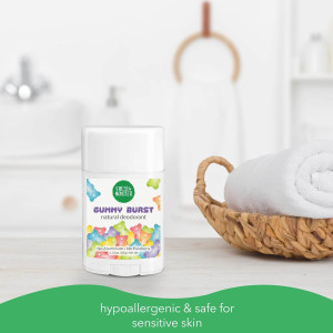 Натуральный дезодорант для детей Fresh Monster Natural Deodorant for Kids and Teens I Aluminum-Free, Paraben-Free and Hypoallergenic - Gummy Burst