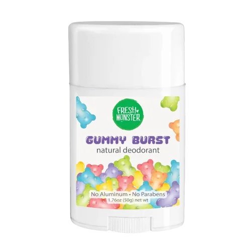 Натуральный дезодорант для детей Fresh Monster Natural Deodorant for Kids and Teens I Aluminum-Free, Paraben-Free and Hypoallergenic - Gummy Burst