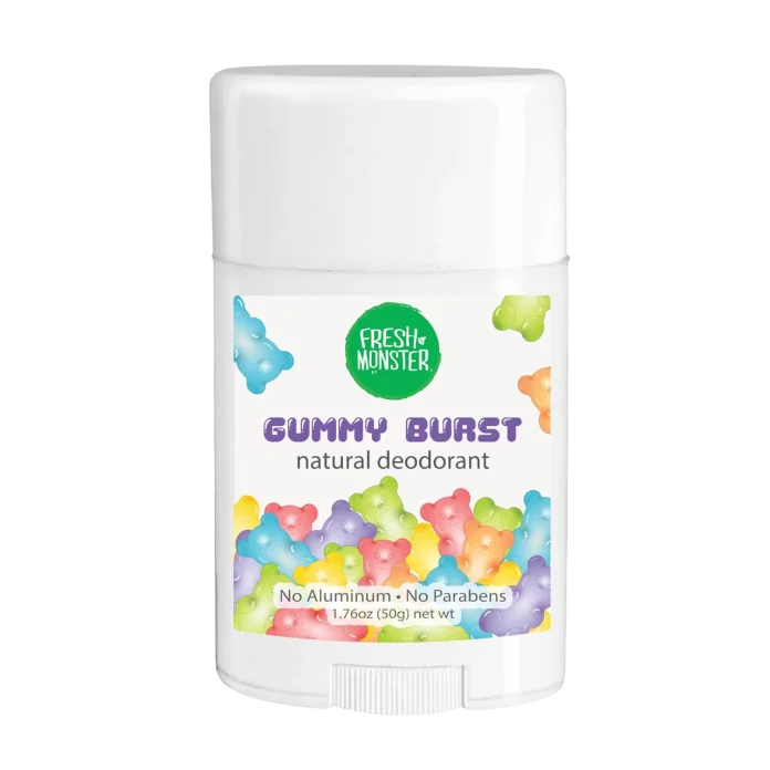 Натуральный дезодорант для детей Fresh Monster Natural Deodorant for Kids and Teens I Aluminum-Free, Paraben-Free and Hypoallergenic - Gummy Burst