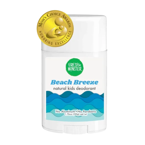 Натуральный дезодорант для детей Fresh Monster Natural Deodorant for Kids and Teens I Aluminum-Free, Paraben-Free and Hypoallergenic - Beach Breeze
