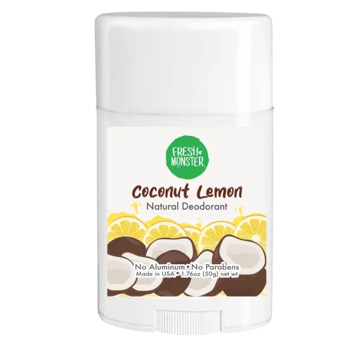 Натуральный дезодорант для детей Fresh Monster Natural Deodorant for Kids and Teens I Aluminum-Free, Paraben-Free and Hypoallergenic - Coconut Lemon