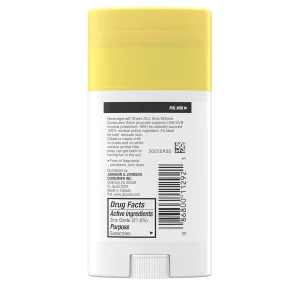 Neutrogena Sheer Zinc bolalar mineral quyoshdan himoya qiluvchi stik SPF 50+ suvga chidamli