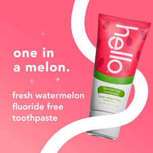 Натуральная зубная паста с арбузным вкусом Hello Natural Watermelon Flavor Baby & Kids Fluoride Free Toothpaste - 120ml
