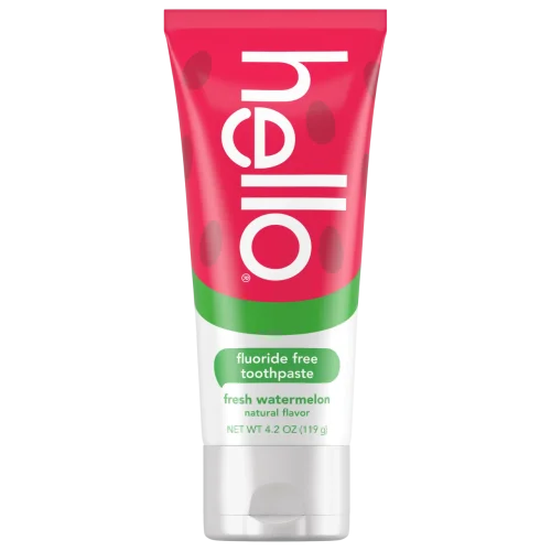 Натуральная зубная паста с арбузным вкусом Hello Natural Watermelon Flavor Baby & Kids Fluoride Free Toothpaste - 120ml