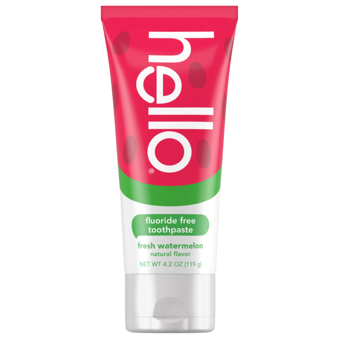 Натуральная зубная паста с арбузным вкусом Hello Natural Watermelon Flavor Baby & Kids Fluoride Free Toothpaste - 120ml