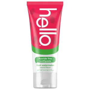 Натуральная зубная паста с арбузным вкусом Hello Natural Watermelon Flavor Baby & Kids Fluoride Free Toothpaste - 120ml