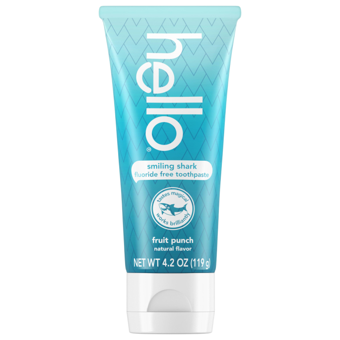 Натуральная зубная паста "фруктовый пунш" Hello Natural Fruit Punch Flavor Baby & Kids Fluoride Free Toothpaste - 120ml