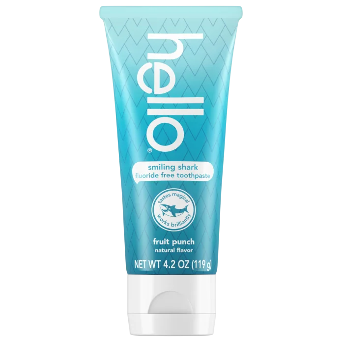 Натуральная зубная паста "фруктовый пунш" Hello Natural Fruit Punch Flavor Baby & Kids Fluoride Free Toothpaste - 120ml