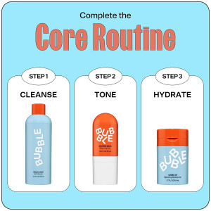 Гель для умывания безопасный для подростков с PHA и кофеином Bubble Skincare Fresh Start Gel Cleanser - 125ml