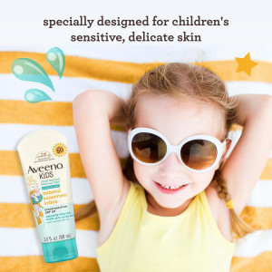 Солнцезащитный лосьон водостойкий для детей Aveeno Kids Continuous Protection Zinc Oxide Mineral Sunscreen Lotion for Children's Sensitive Skin - 88ml