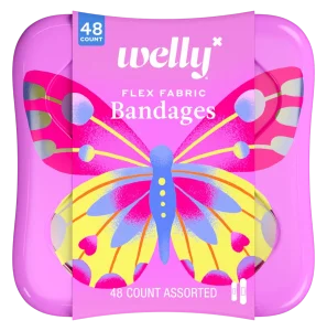 Welly Bandages "Butterfly Patterns" to'qima plastirlar to'plami - 48 dona