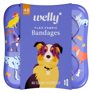 Welly Bandages "Dogs Patterns" mato plastirlari to'plami - 48 dona