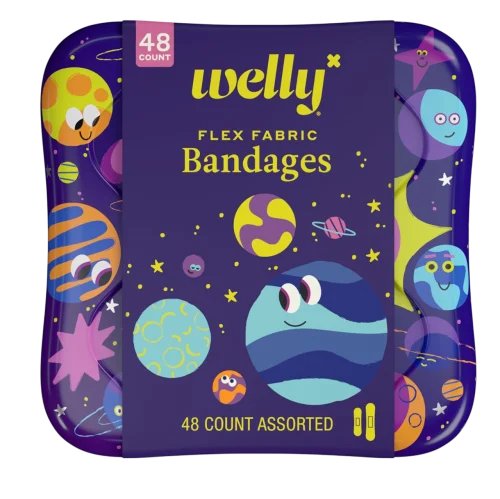 Набор тканевых пластырей Welly Bandages "Набор тканевых пластырей Welly Bandages "Space Patterns" - 48 штук" - 48 штук