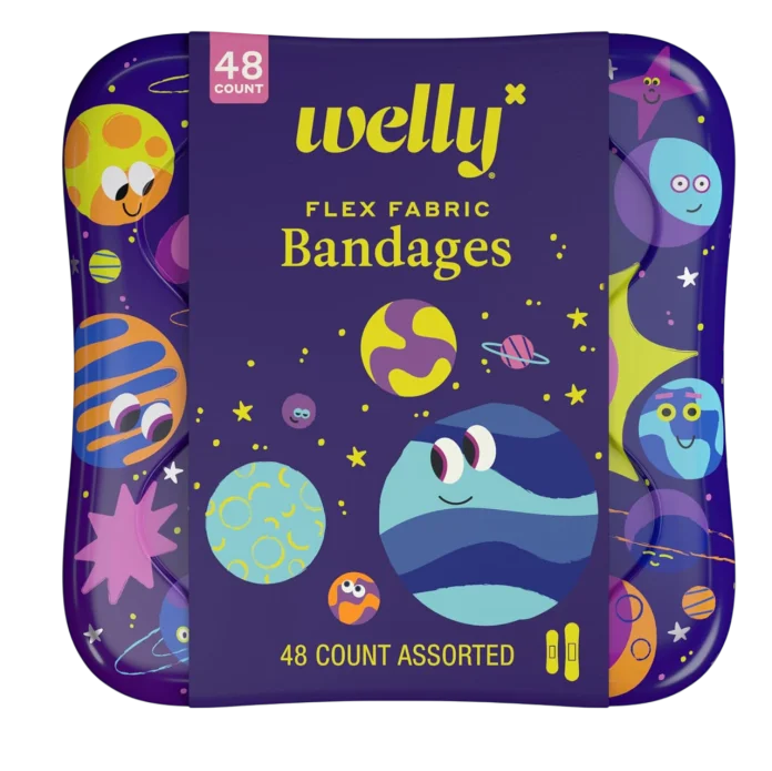 Набор тканевых пластырей Welly Bandages "Набор тканевых пластырей Welly Bandages "Space Patterns" - 48 штук" - 48 штук