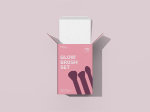 Набор кистей для макияжа с удобным вращающимся держателем Femi Cosmetics - Baby Pink