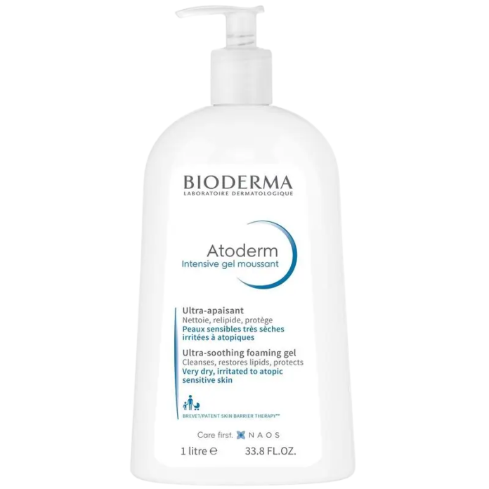 Очищающий гель-мусс для сухой и атопичной кожи Bioderma Atoderm Intensive gel moussant - 1000ml
