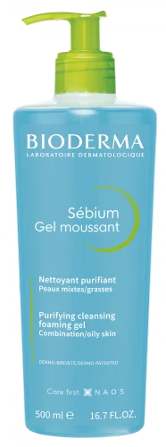 Гель-мусс для умывания жирной и проблемной кожи Bioderma Sebium Gel Moussant - 500ml