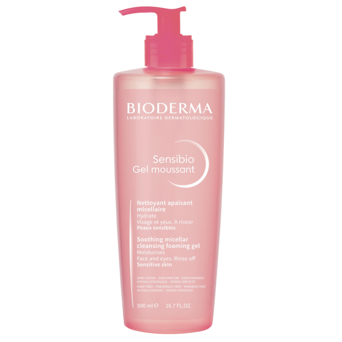 Гель-мусс для умывания чувствительной кожи Bioderma Sensibio Gel Moussant - 500ml