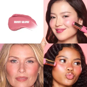 Стик-кремовые румяна для щек и губ Charlotte Tilbury Unreal Lip + Cheek Glow Blush Stick with Hyaluronic Acid - Rosy Glow