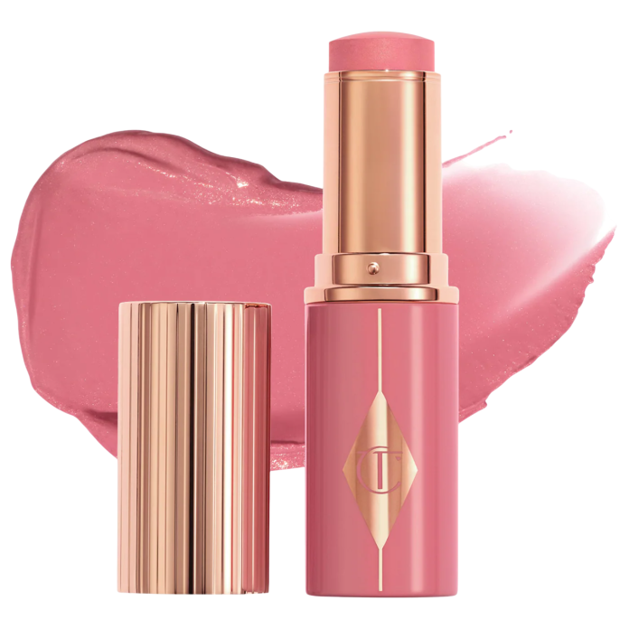 Стик-кремовые румяна для щек и губ Charlotte Tilbury Unreal Lip + Cheek Glow Blush Stick with Hyaluronic Acid - Rosy Glow