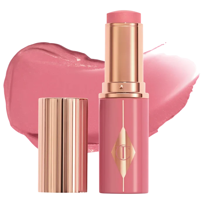 Стик-кремовые румяна для щек и губ Charlotte Tilbury Unreal Lip + Cheek Glow Blush Stick with Hyaluronic Acid - Rosy Glow