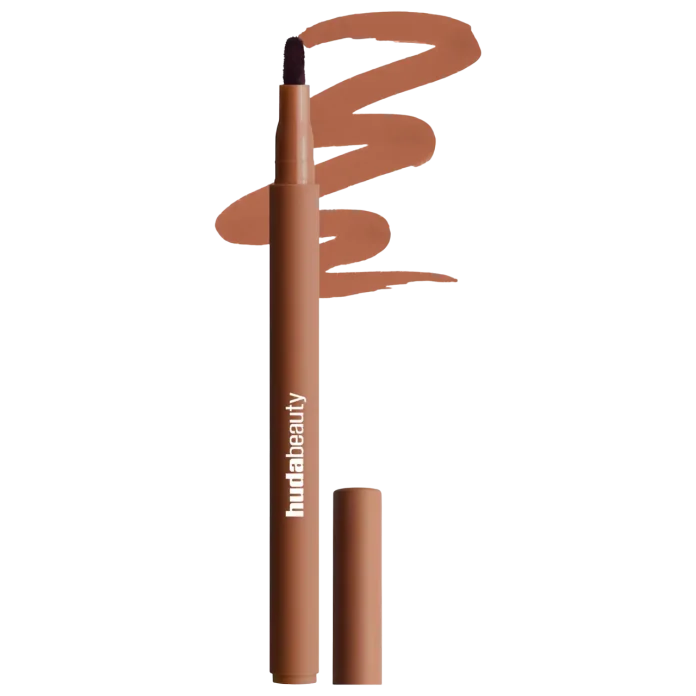 HUDA BEAUTY Lip Contour Lip Stain for 12-Hour Wear - Toasty Brown lab uchun qalam-tint