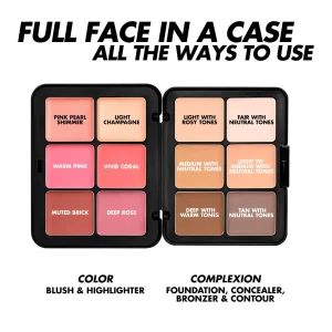 Кремовая палетка для лица MAKE UP FOR EVER HD Skin Face Essentials Long-Lasting Full Face Cream Palette - 1 Light to Medium