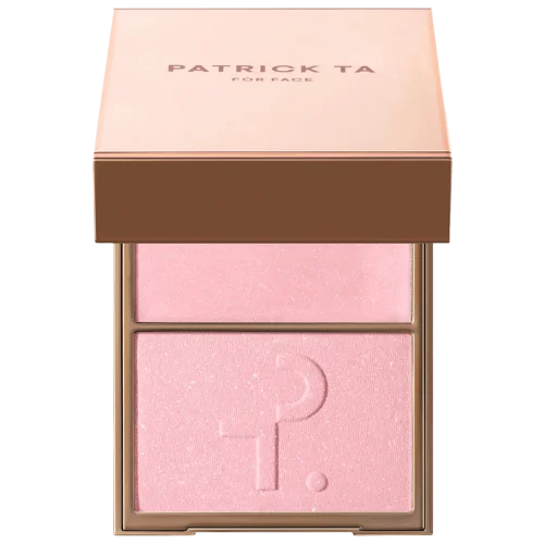 Дуэт кремового и пудрового хайлайтера PATRICK TA Major Glow Crème & Powder Light Reflecting Translucent Highlighter Duo - Baby